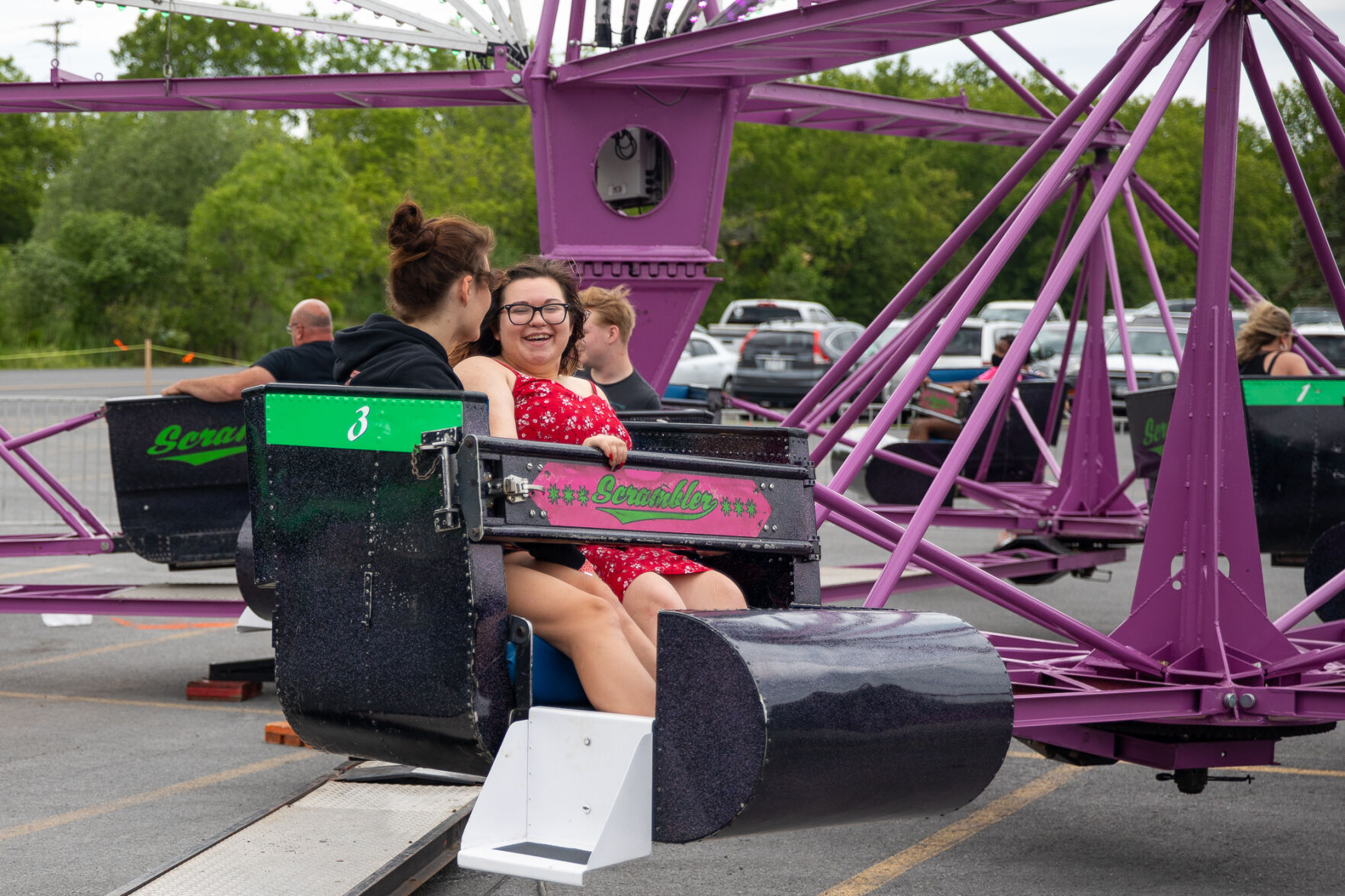Mall parking lot hosts weekend carnival